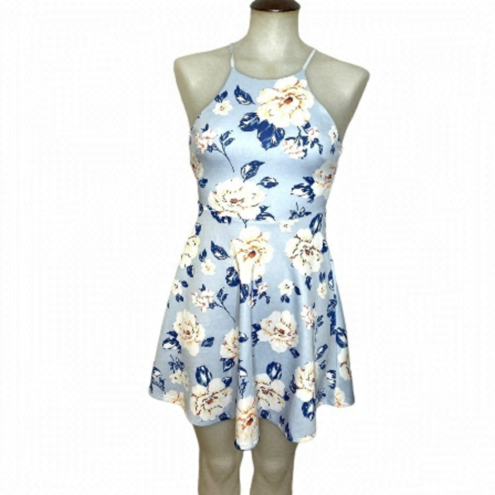 NWT Floral Scuba Sleeveless Skater dress 🌎 - Picture 1 of 9
